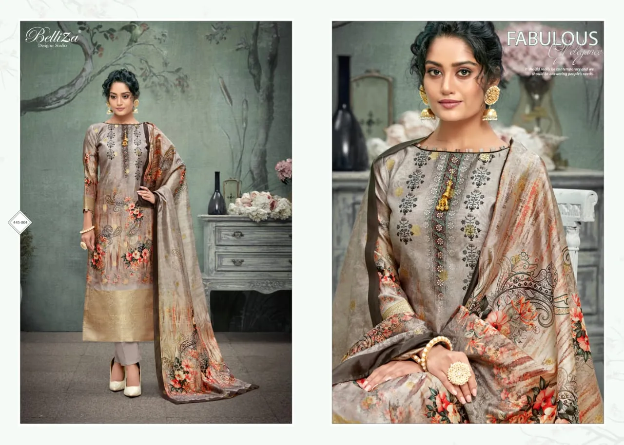 Belliza Designer Studio Presents Paridhan Banarasi Silk Printed Fancy Designer Salwar Kameez