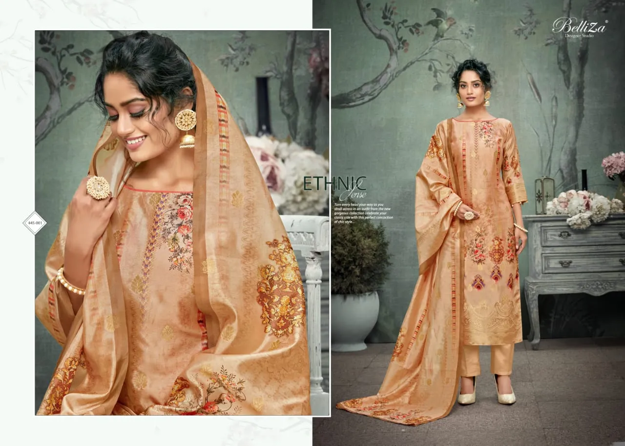 Belliza Designer Studio Presents Paridhan Banarasi Silk Printed Fancy Designer Salwar Kameez