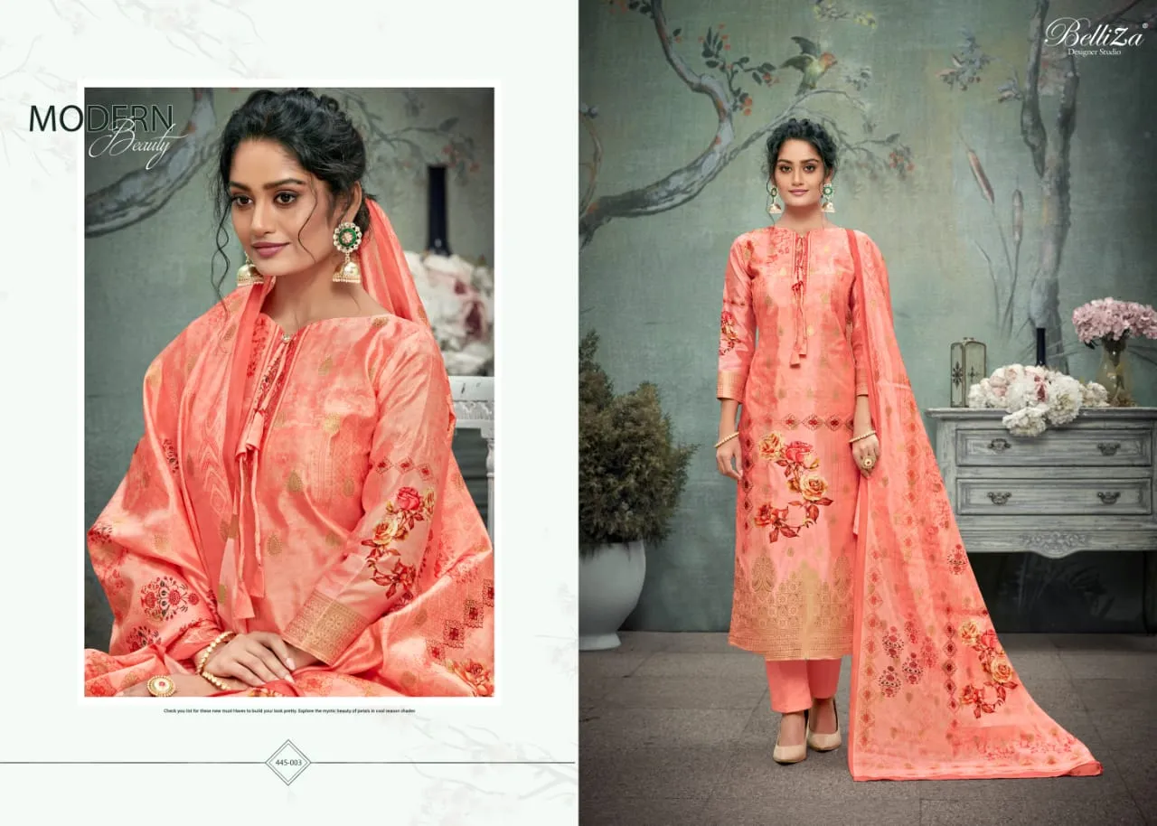 Belliza Designer Studio Presents Paridhan Banarasi Silk Printed Fancy Designer Salwar Kameez