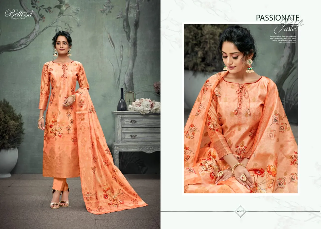 Belliza Designer Studio Presents Paridhan Banarasi Silk Printed Fancy Designer Salwar Kameez