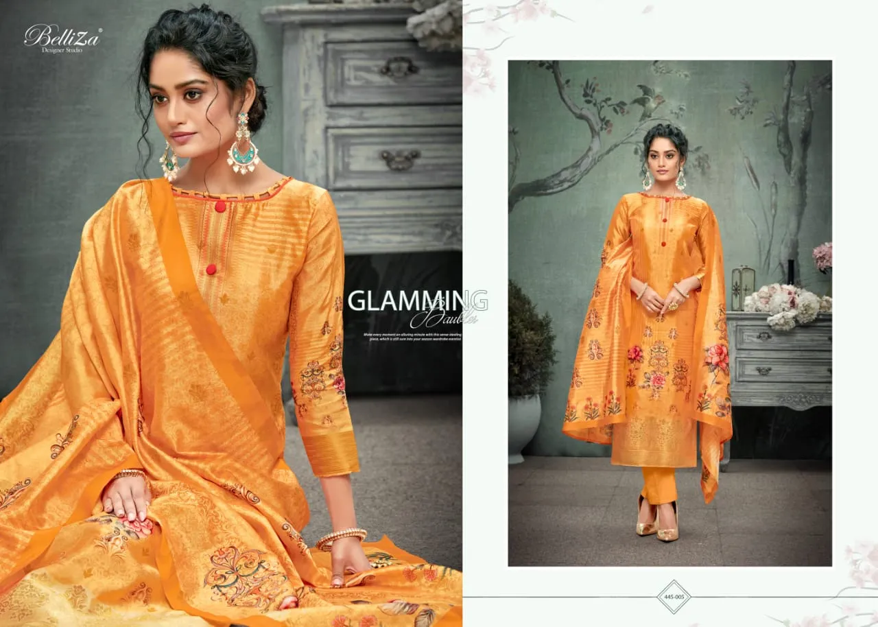 Belliza Designer Studio Presents Paridhan Banarasi Silk Printed Fancy Designer Salwar Kameez