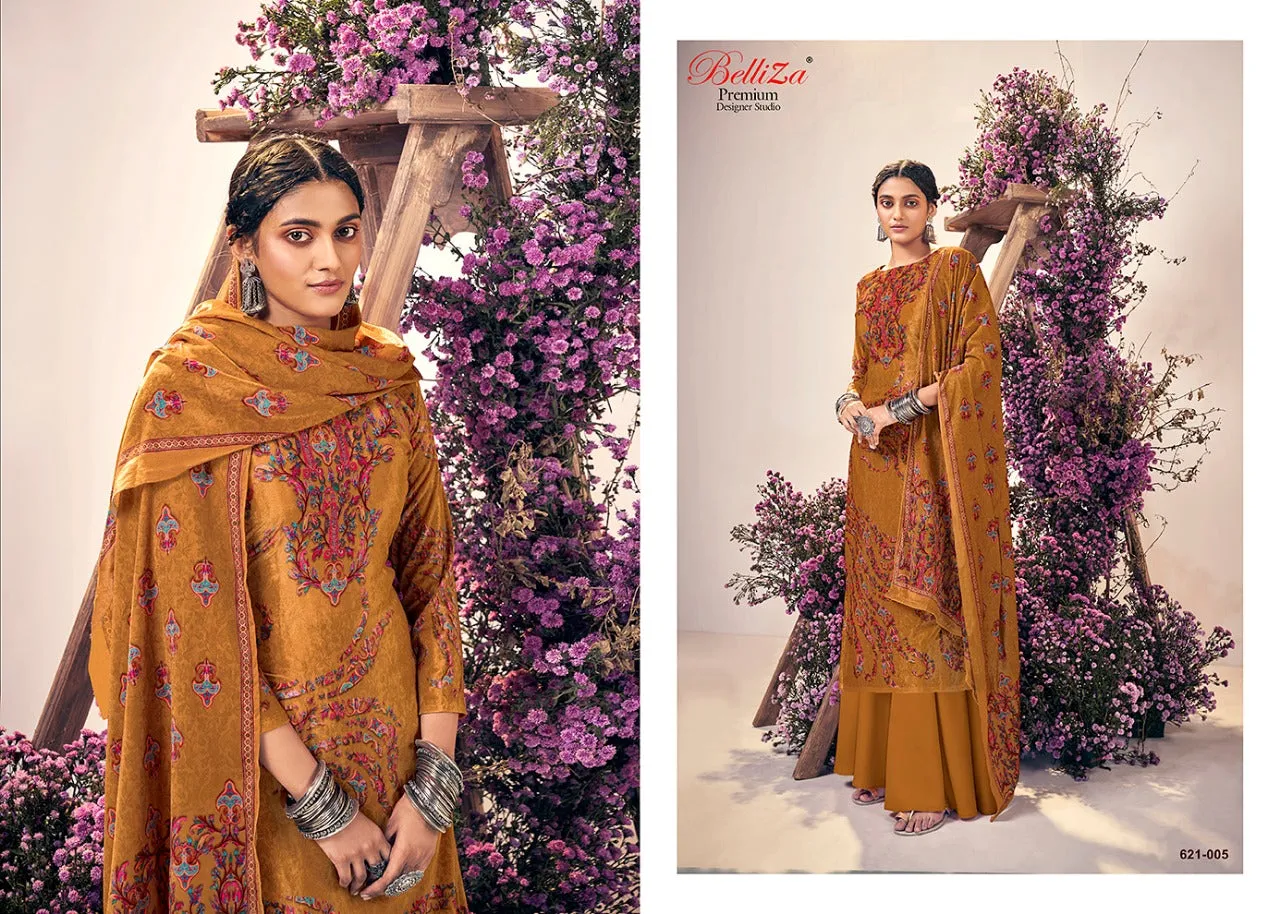 Belliza Designer Studio Presents Rangriti Velvet Printed Fancy Designer Salwar Kameez