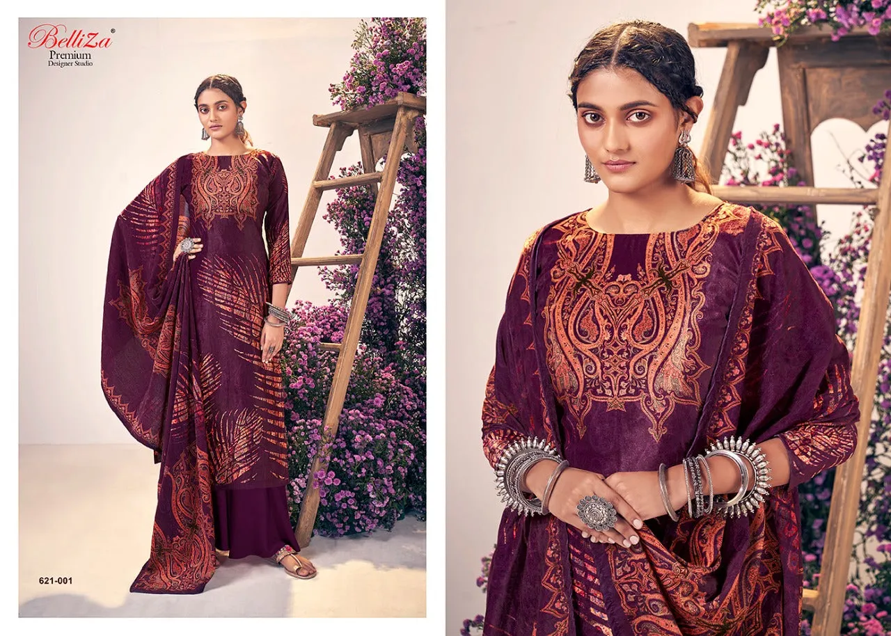 Belliza Designer Studio Presents Rangriti Velvet Printed Fancy Designer Salwar Kameez