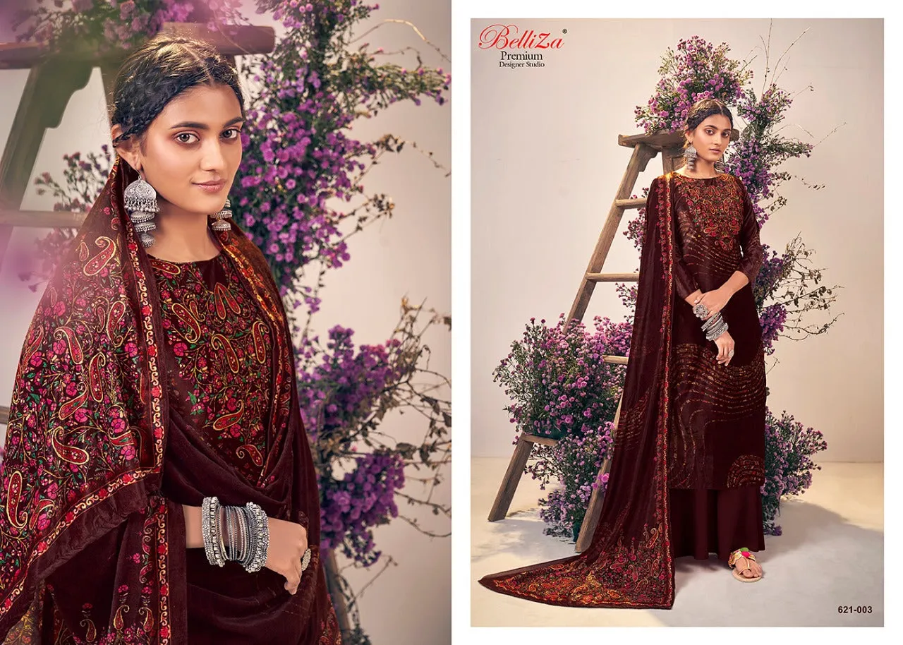 Belliza Designer Studio Presents Rangriti Velvet Printed Fancy Designer Salwar Kameez