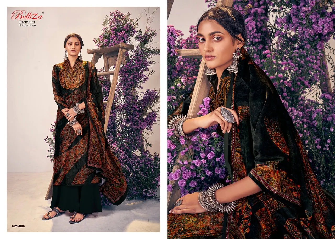Belliza Designer Studio Presents Rangriti Velvet Printed Fancy Designer Salwar Kameez