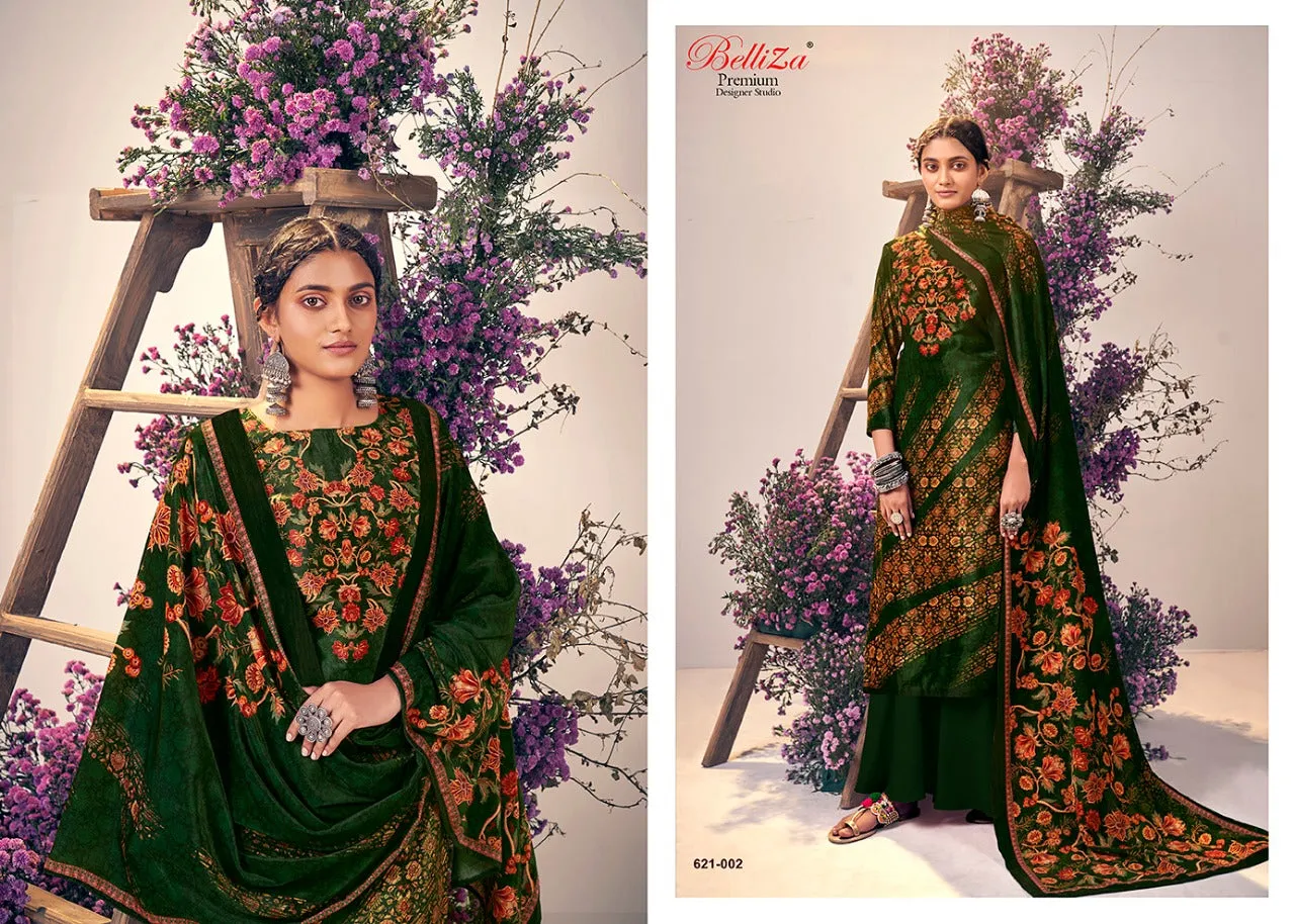Belliza Designer Studio Presents Rangriti Velvet Printed Fancy Designer Salwar Kameez