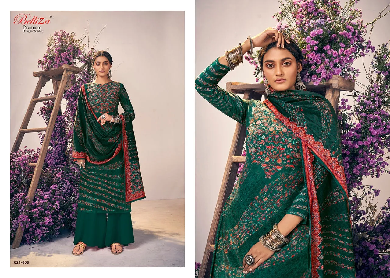 Belliza Designer Studio Presents Rangriti Velvet Printed Fancy Designer Salwar Kameez