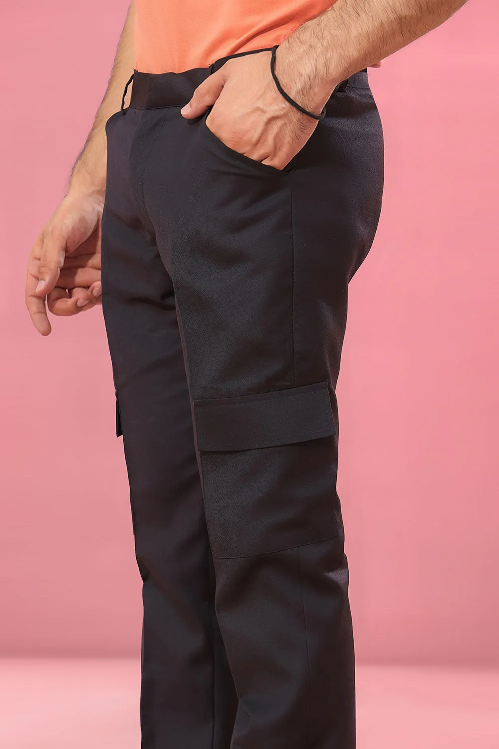 Black Cargo Trousers