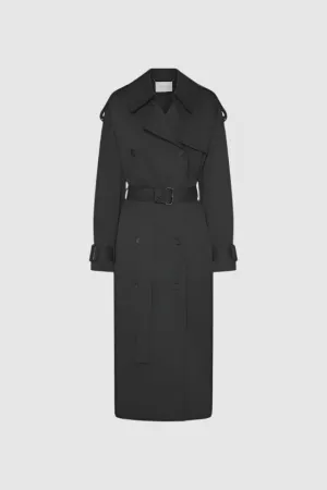 Camilla and Marc Evans Classic Trench Coat in Black