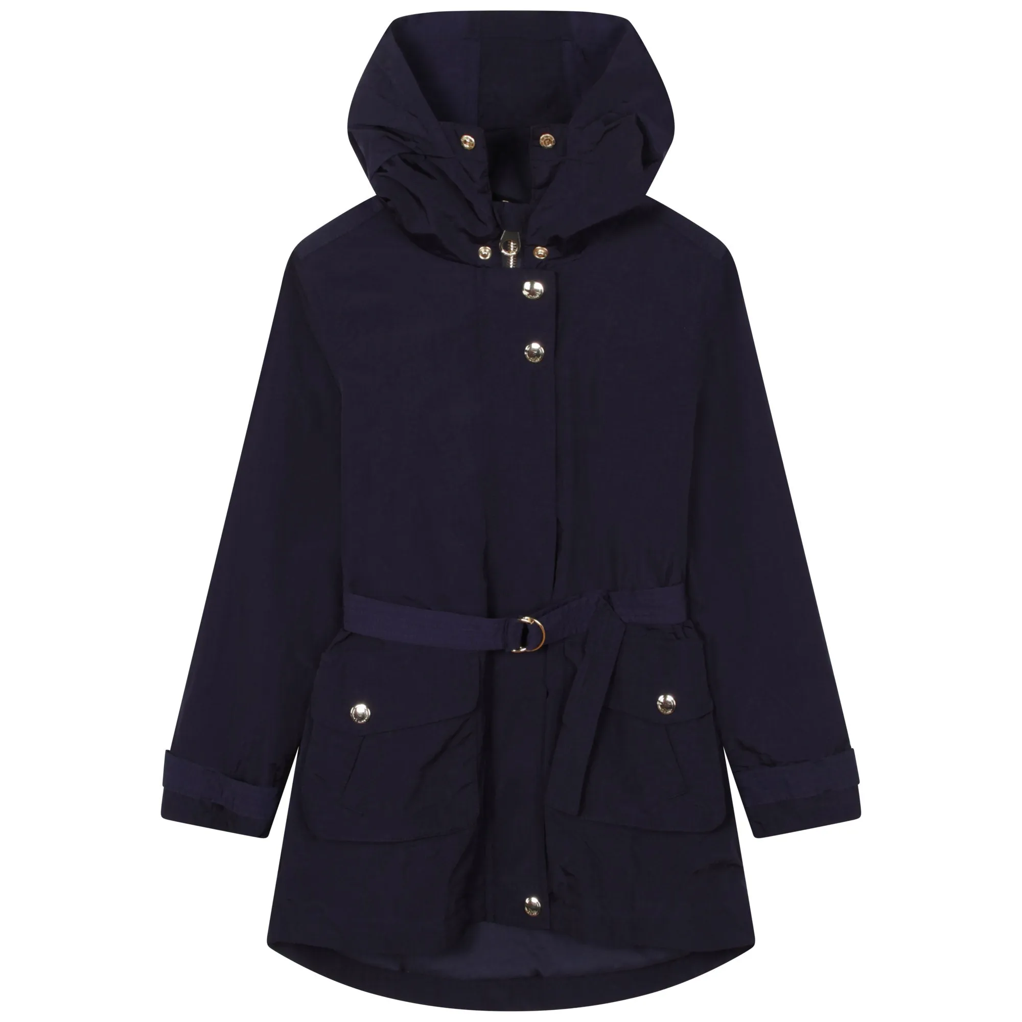 Chloe LS Hooded Windbreaker w/ Belt