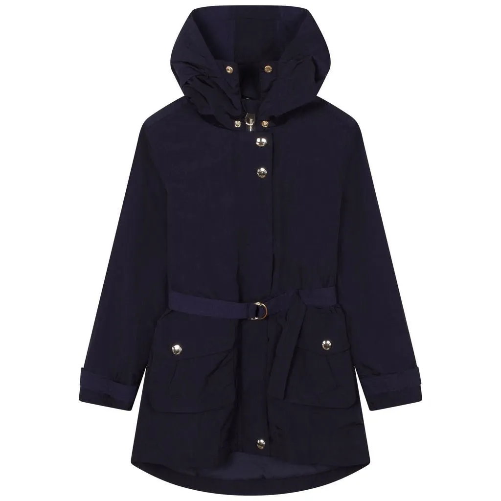 Chloe LS Hooded Windbreaker w/ Belt