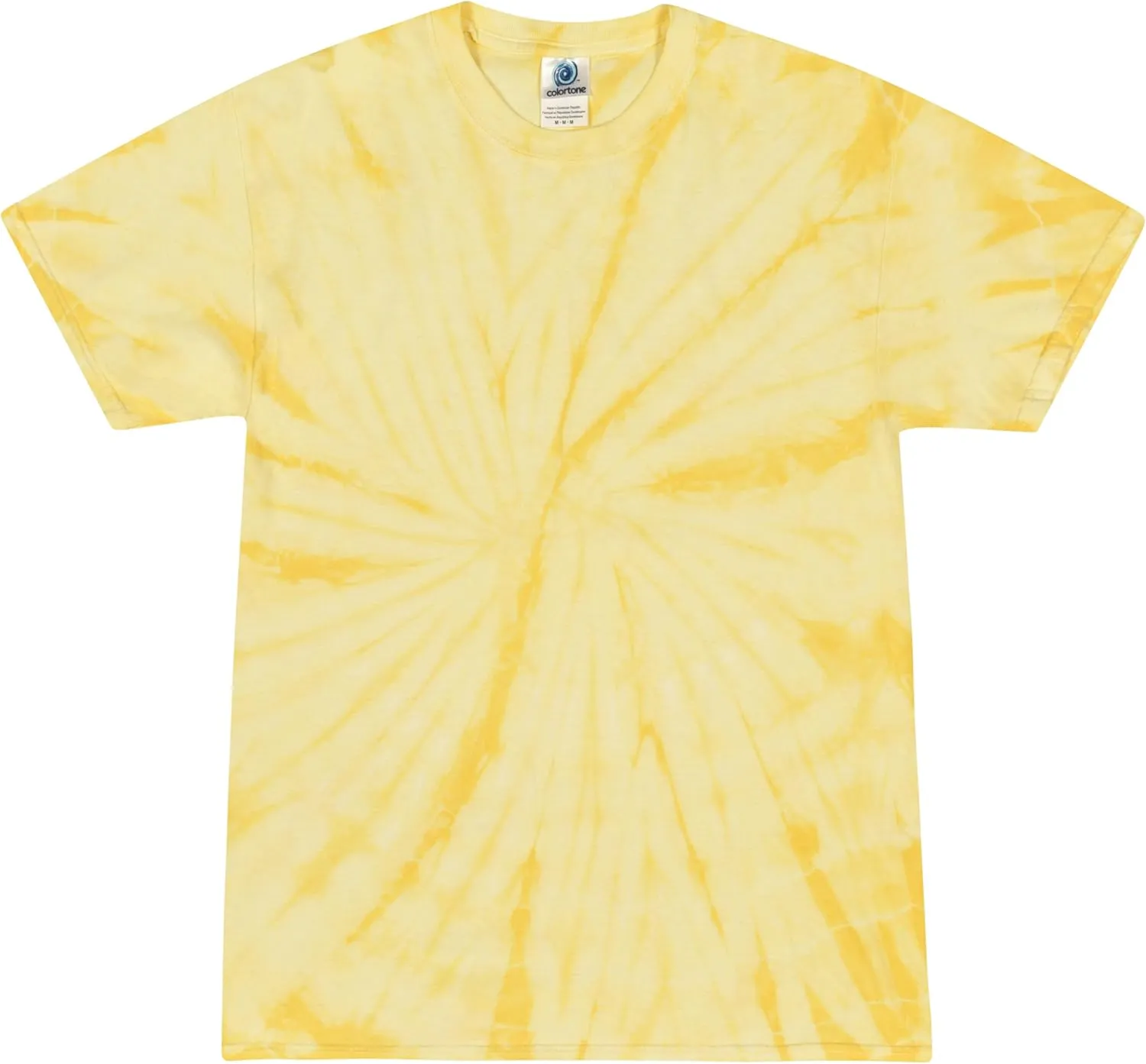 Colortone Spider Tie Dye T-Shirts for Men and Women - Unisex Short Sleeve Tie-Dye T Shirts for Adults