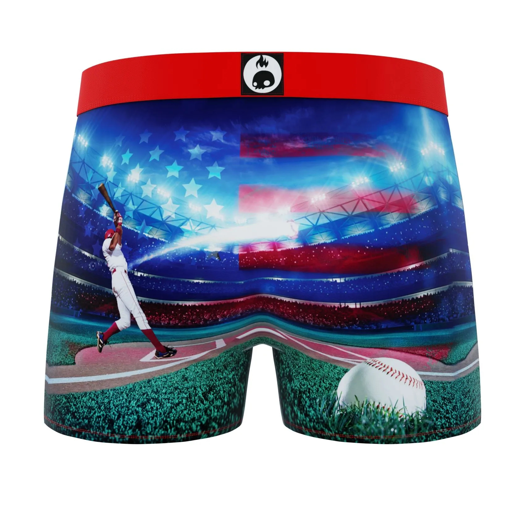 CRAZYBOXER All Star Baseball Basketball Men's Boxer Briefs (3 pack)