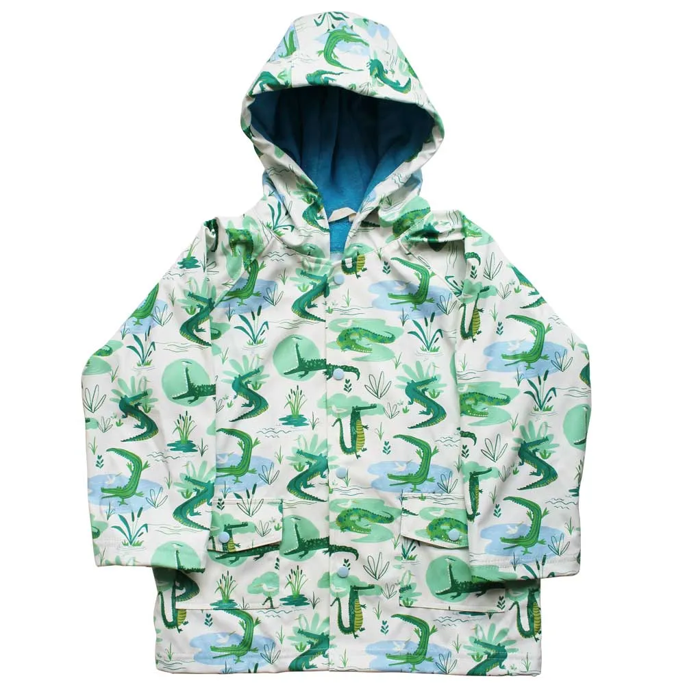 Crocodile Print Raincoat