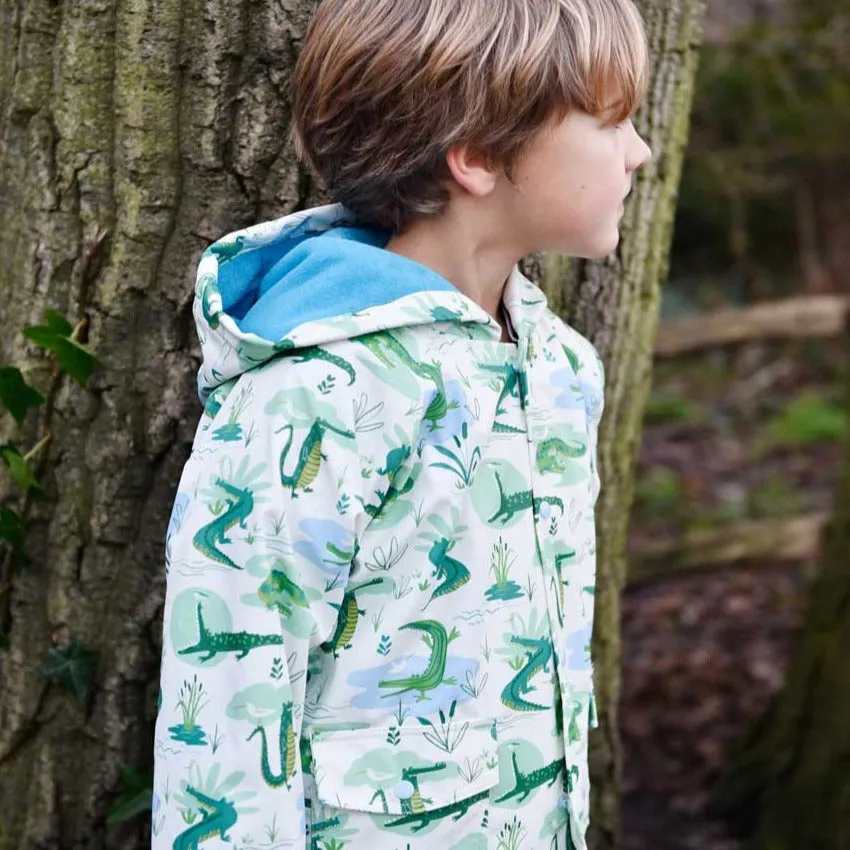 Crocodile Print Raincoat
