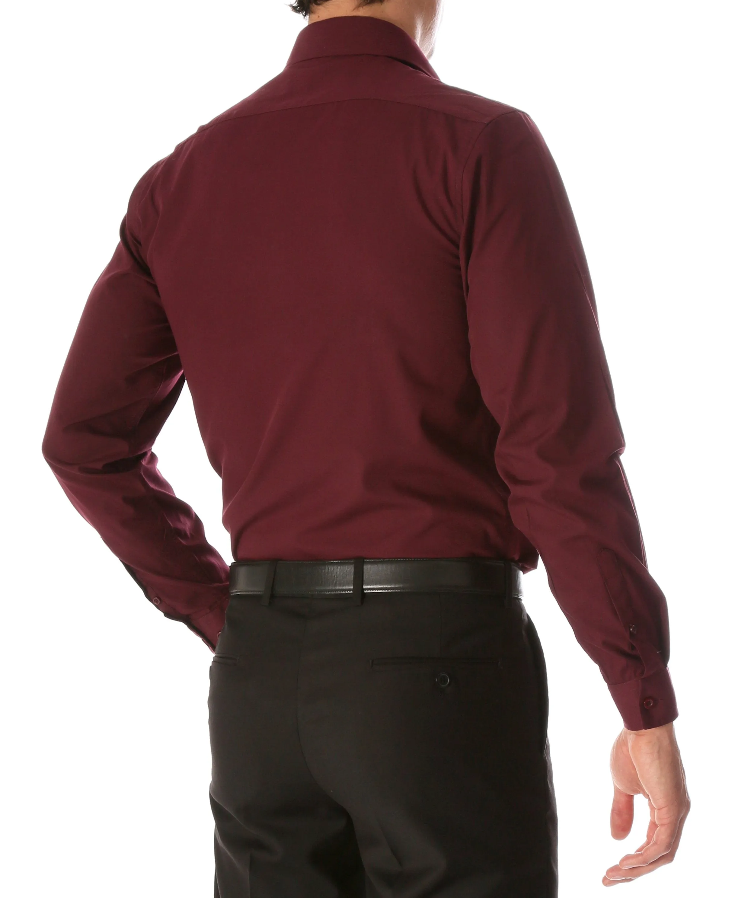 Daniel & Ellissa Slim Fit Burgundy Dress Shirt