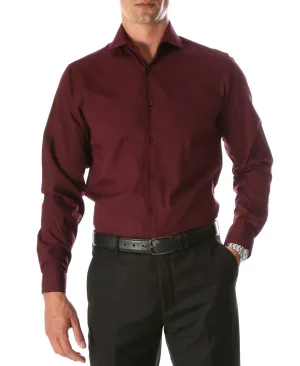 Daniel & Ellissa Slim Fit Burgundy Dress Shirt