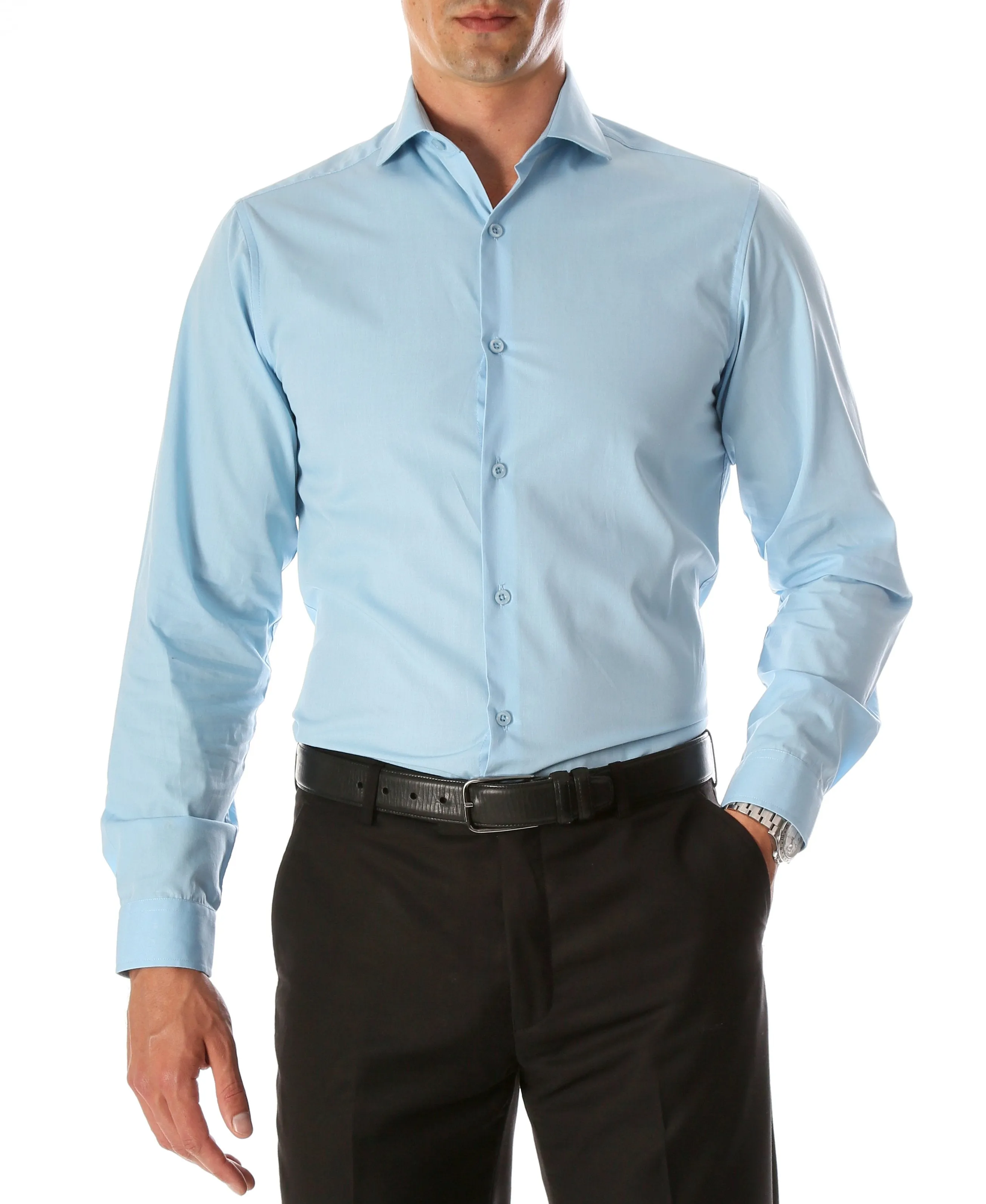 Daniel & Ellissa Slim Fit Light Blue Dress Shirt