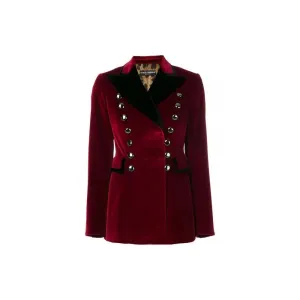 Dolce & Gabbana Red Cotton Jackets & Coat