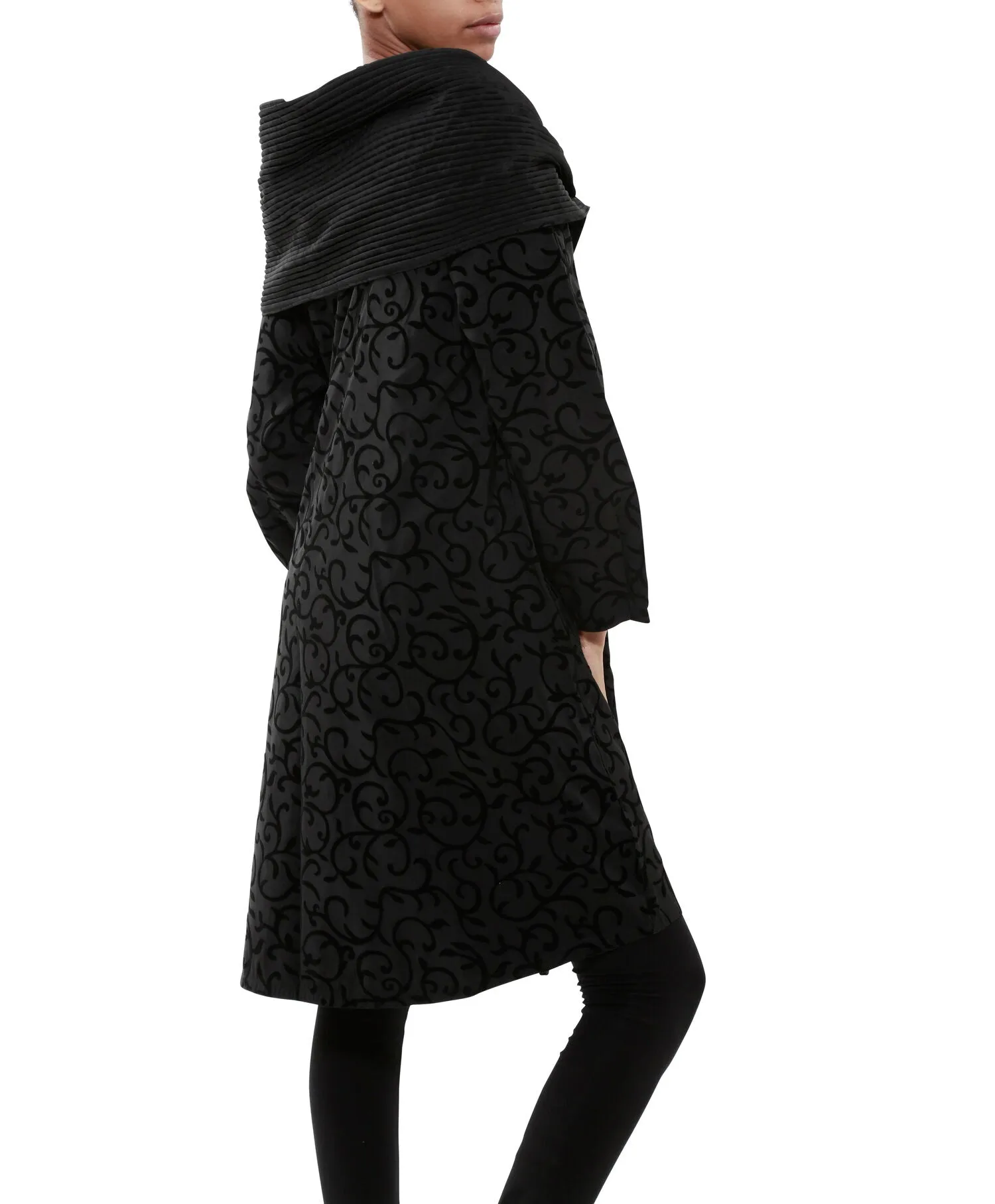 Donatella Scroll Tea Length Jacket