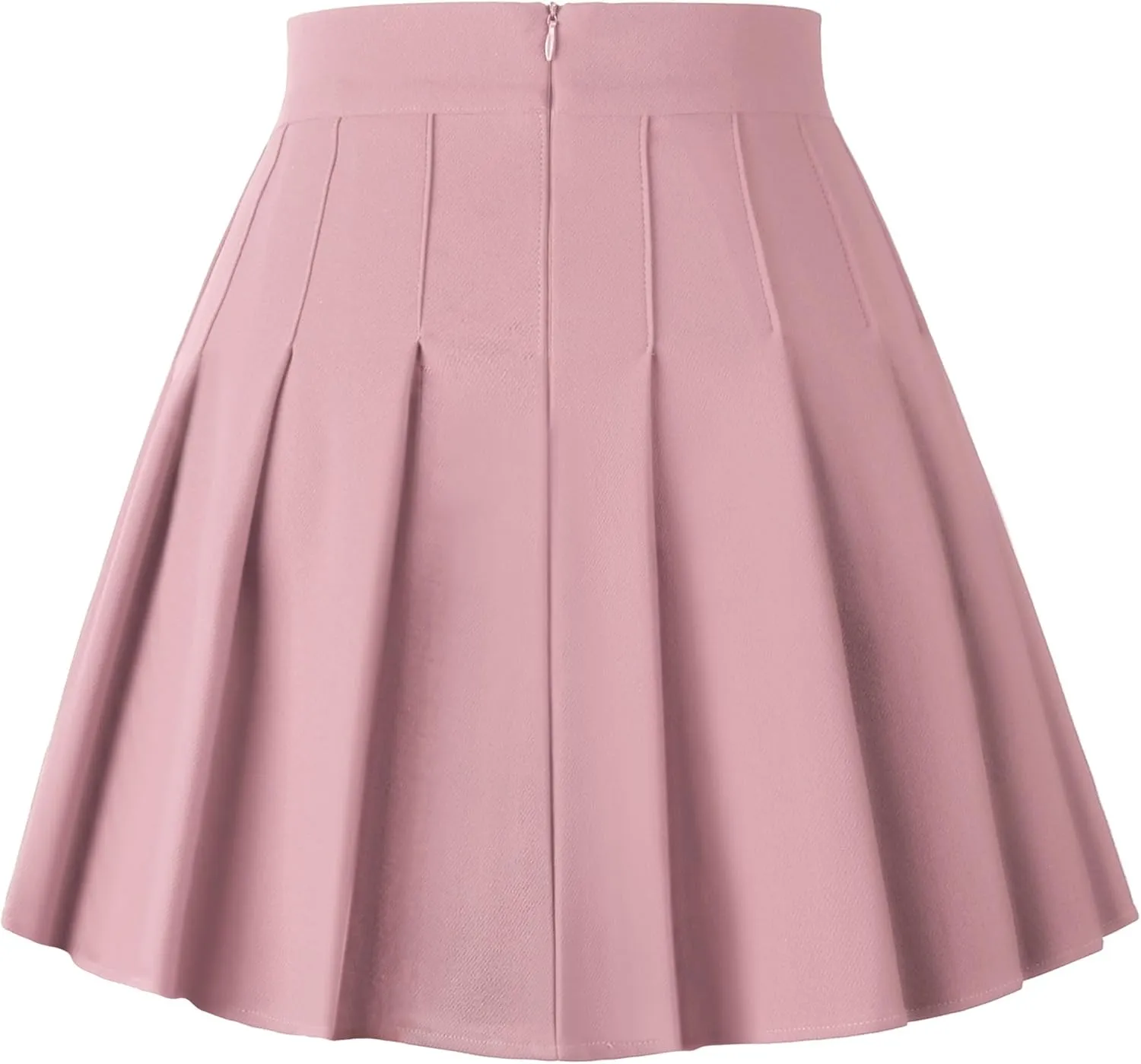 Dressever Women's Pleated Skirts Mini Skater Basic Skirt High Waist Tennis Skirt School Uniform Cheerleader Skirts