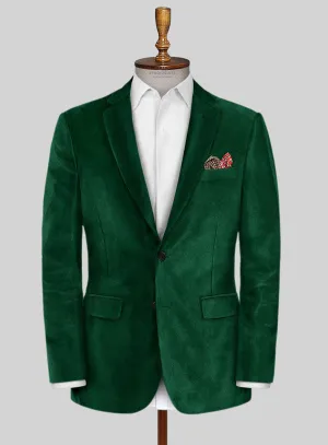 Emerald Green Velvet Jacket
