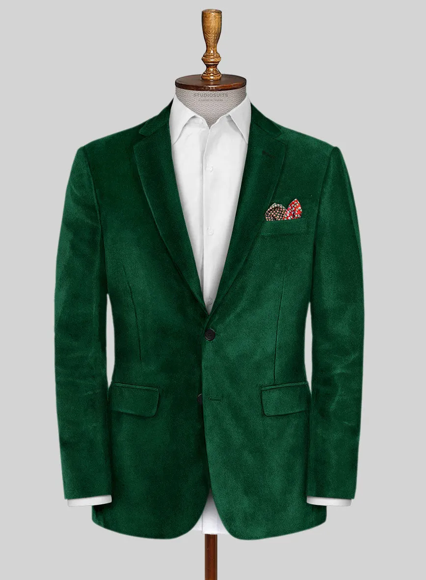 Emerald Green Velvet Jacket