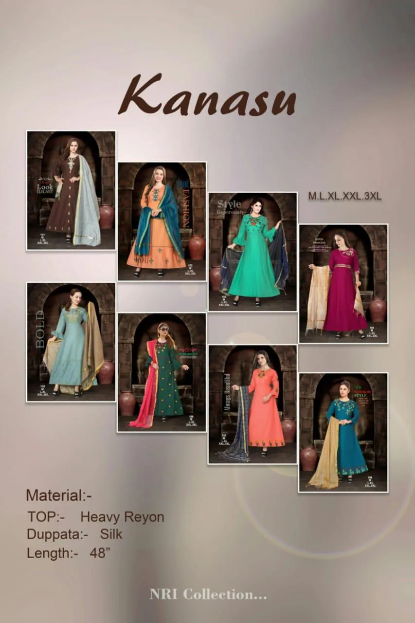 Fashion Talk Kanasu Rayon Fabric Heavy Designer Salwar Kameez