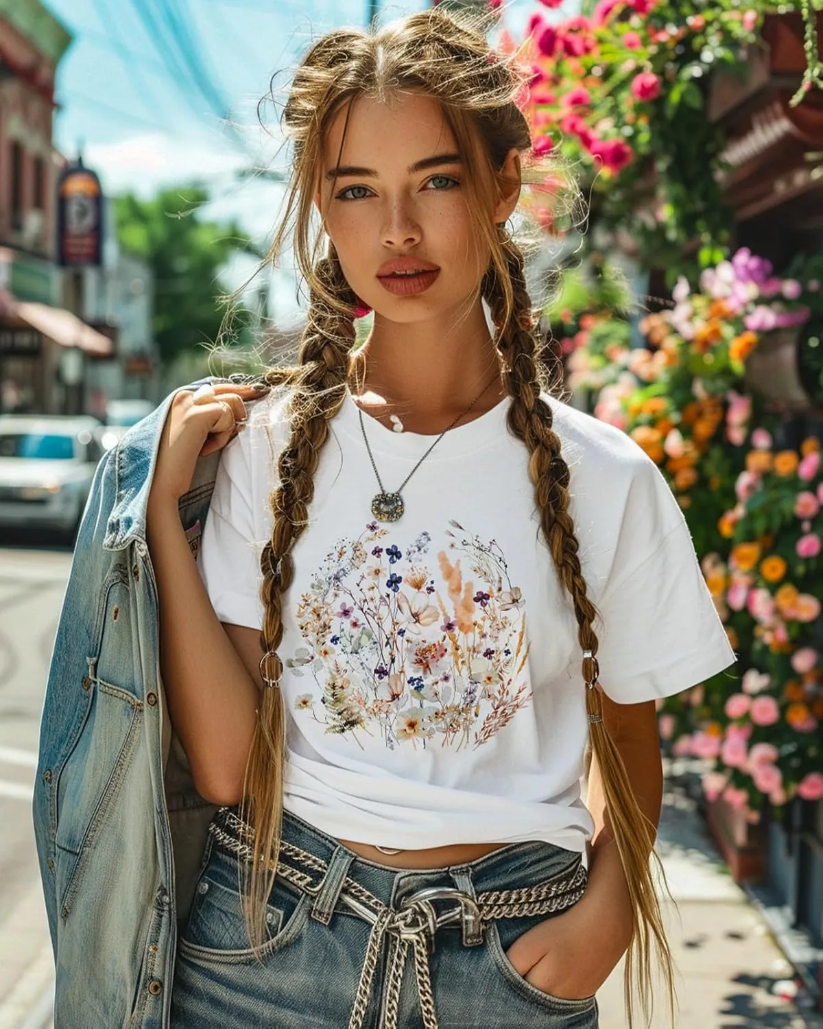 Flafens T Shirts for Women Graphic Tees - Womens T-Shirts Cotton Cute Fit Tshirts Teens Girls