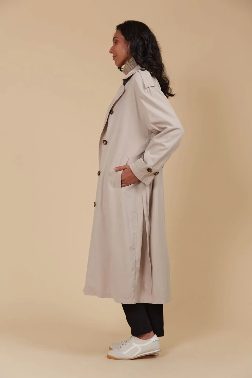 Freya Trench Coat - Canvas PREORDER MID MARCH