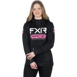 FXR Race Division Tech Pullover Hoodie Black/E Pink