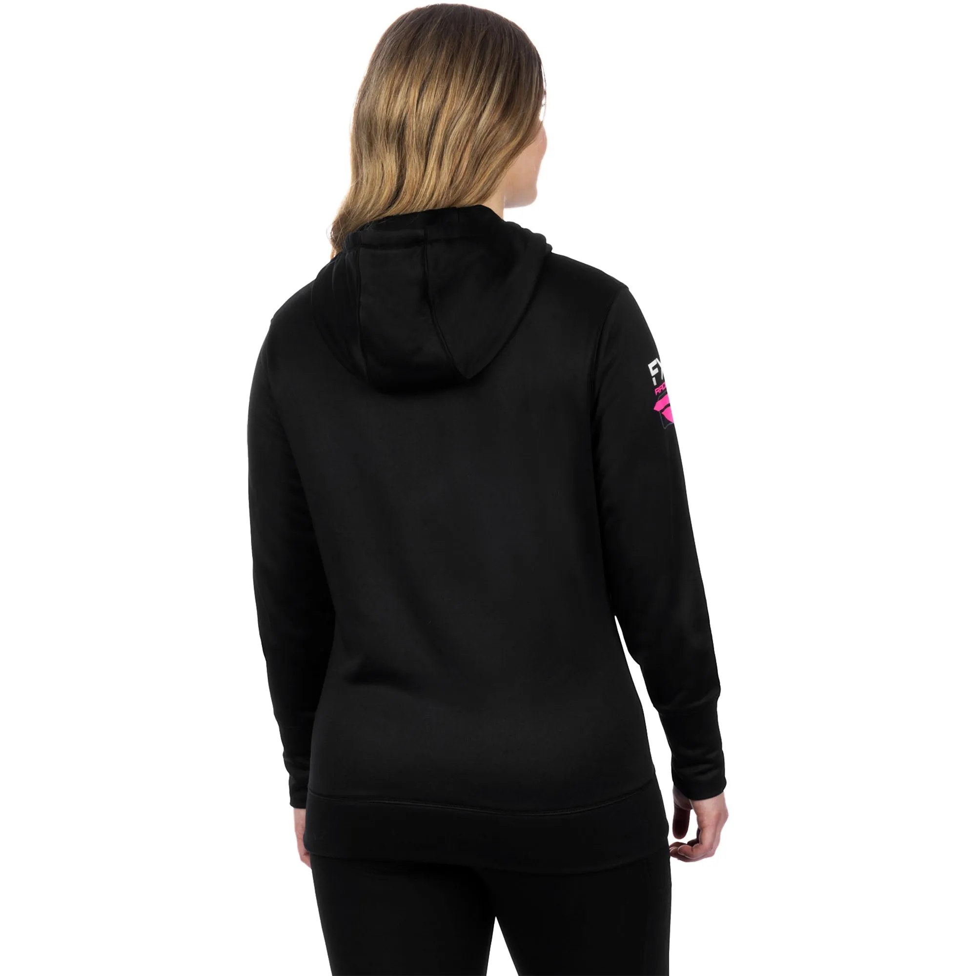 FXR Race Division Tech Pullover Hoodie Black/E Pink