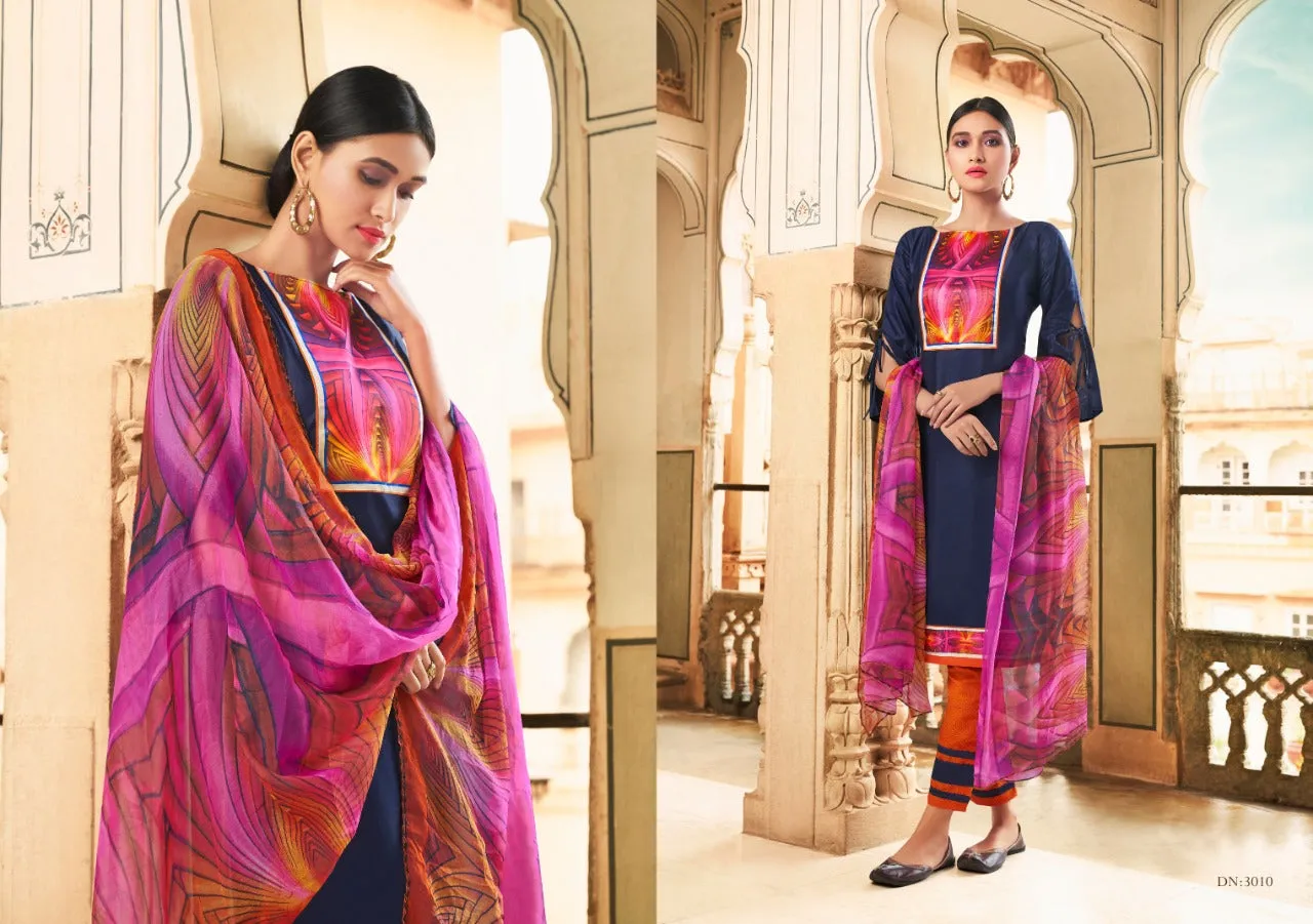 Ghoomar Launched Vol 3 Satin Cotton Fancy Designer Salwar Suits