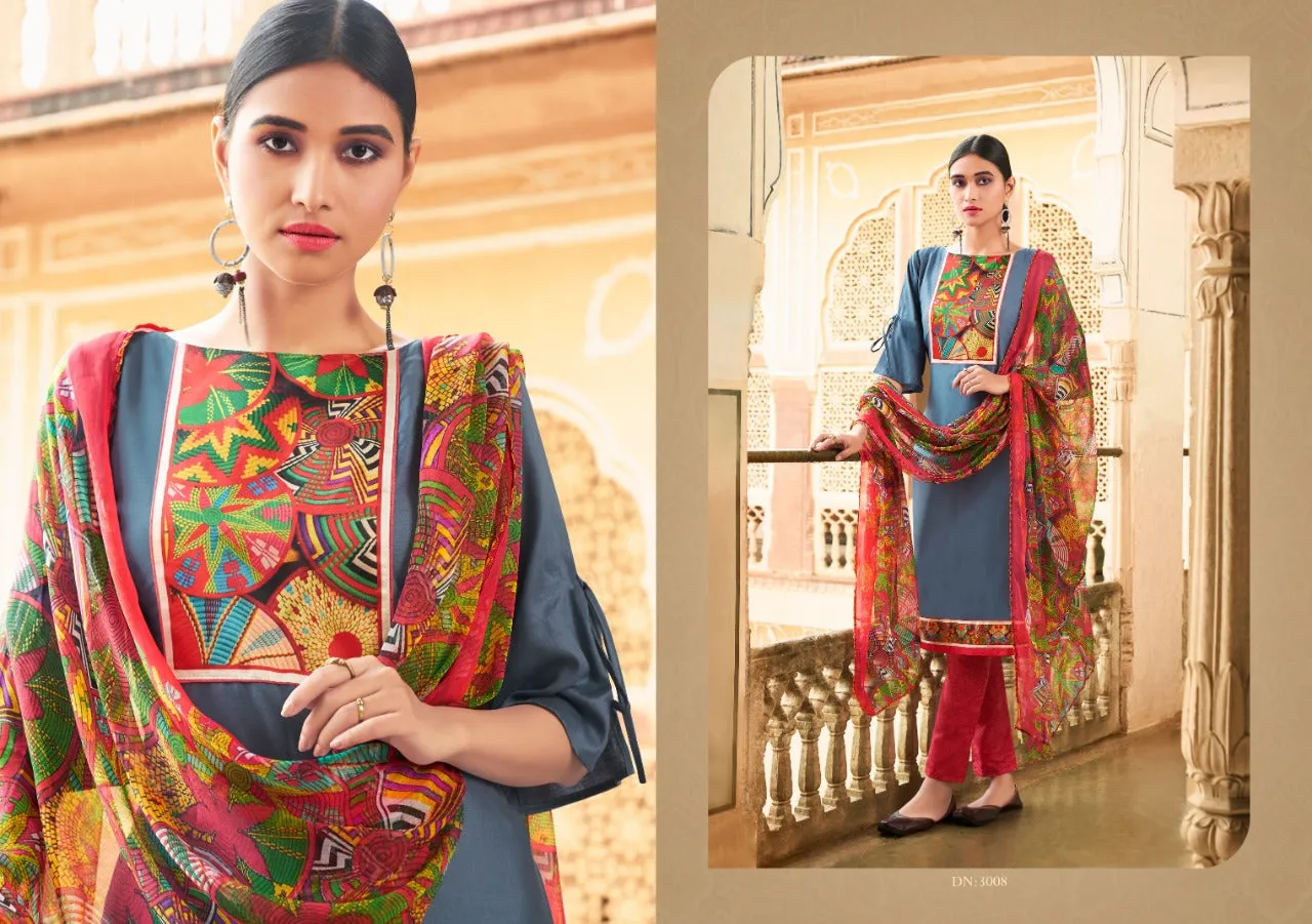 Ghoomar Launched Vol 3 Satin Cotton Fancy Designer Salwar Suits