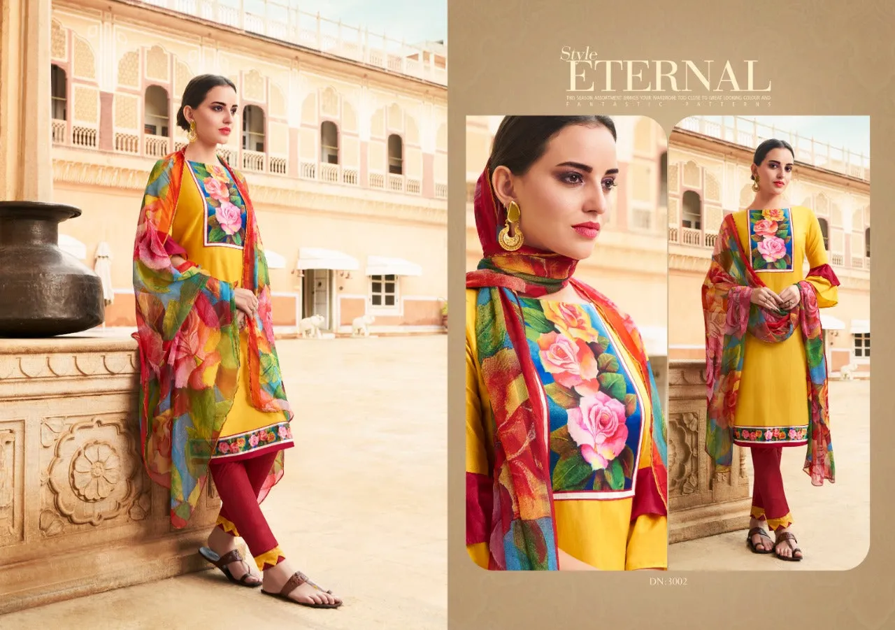 Ghoomar Launched Vol 3 Satin Cotton Fancy Designer Salwar Suits