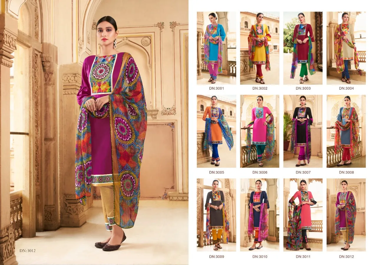 Ghoomar Launched Vol 3 Satin Cotton Fancy Designer Salwar Suits