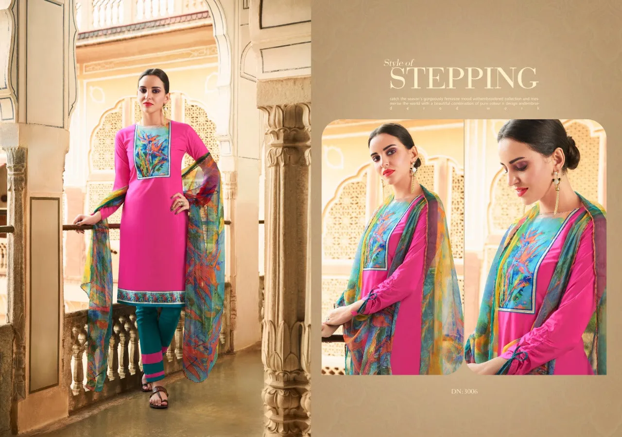 Ghoomar Launched Vol 3 Satin Cotton Fancy Designer Salwar Suits