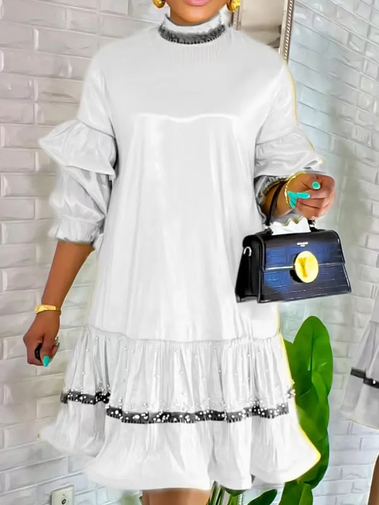 High Collar Beading Dresses
