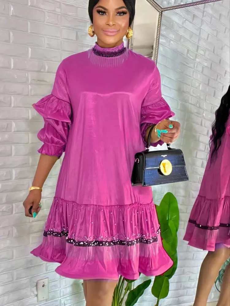 High Collar Beading Dresses