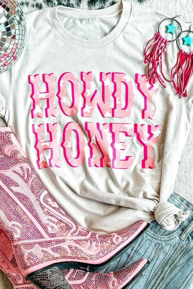 Howdy Honey Animal Print T Shirt