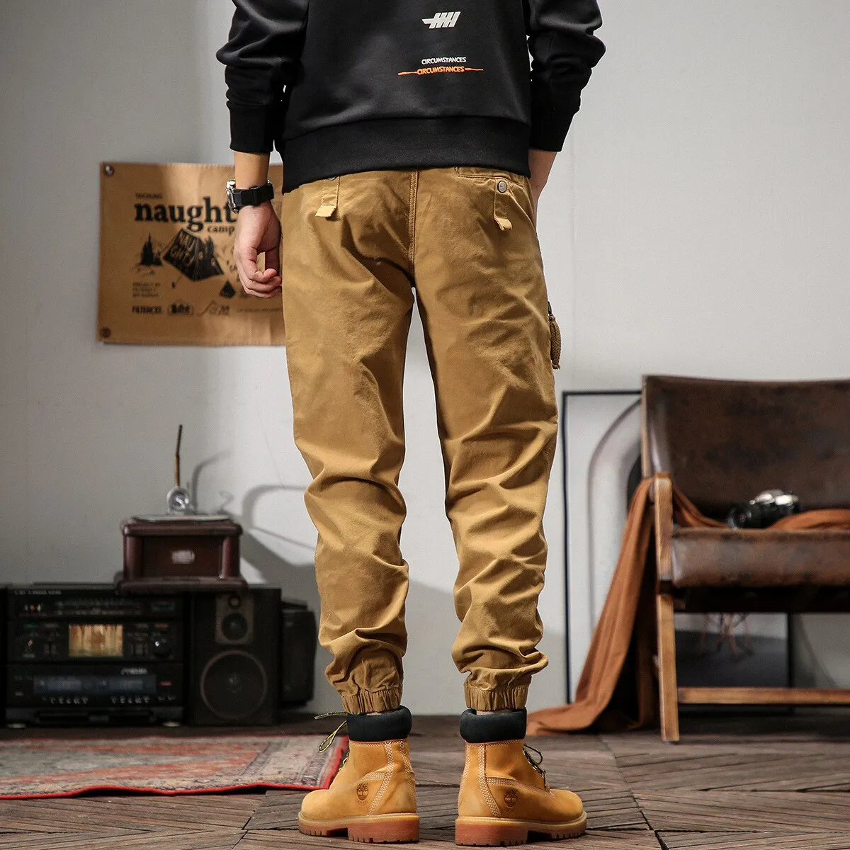 Hybrid Denim Cargo Pants