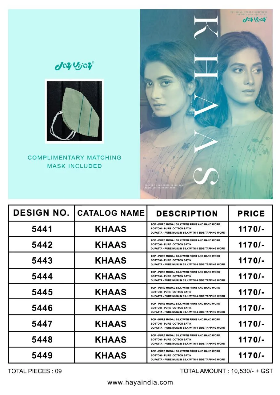 Jay Vijay Presents Khaas Modal Silk Fancy Designer Salwar Suits