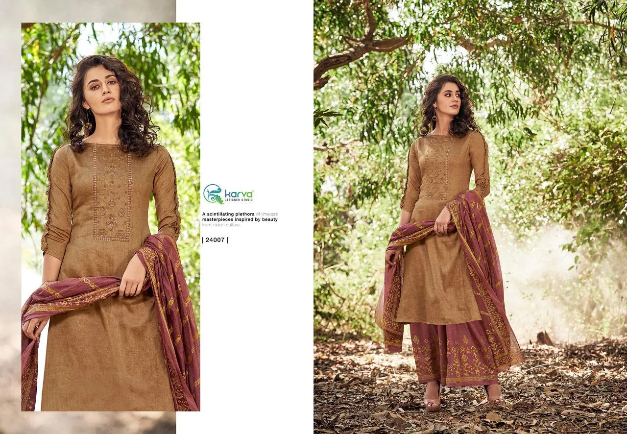 KARVA DESIGNER STUDIO NORAH JAM SILK DESIGNER SALWAR SUIT