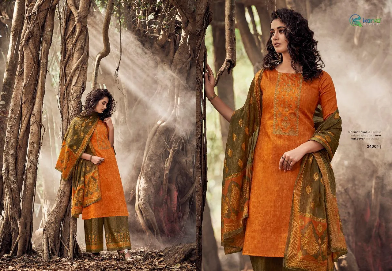KARVA DESIGNER STUDIO NORAH JAM SILK DESIGNER SALWAR SUIT