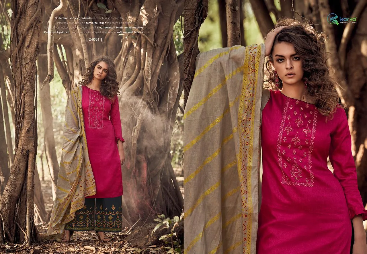 KARVA DESIGNER STUDIO NORAH JAM SILK DESIGNER SALWAR SUIT