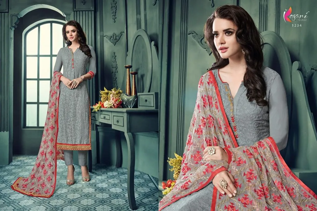 Kesari Trendz Presents Aarushi Vol 11 Heavy Georgette Fancy Designer Salwar Suits