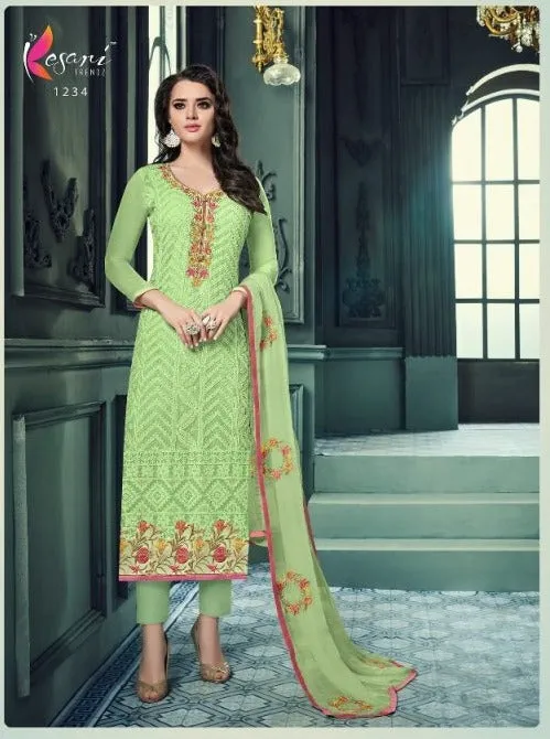 Kesari Trendz Presents Aarushi Vol 11 Heavy Georgette Fancy Designer Salwar Suits