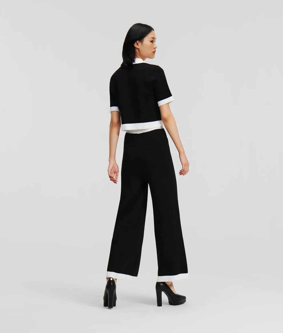 KNITTED TAILORED TROUSERS