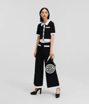 KNITTED TAILORED TROUSERS