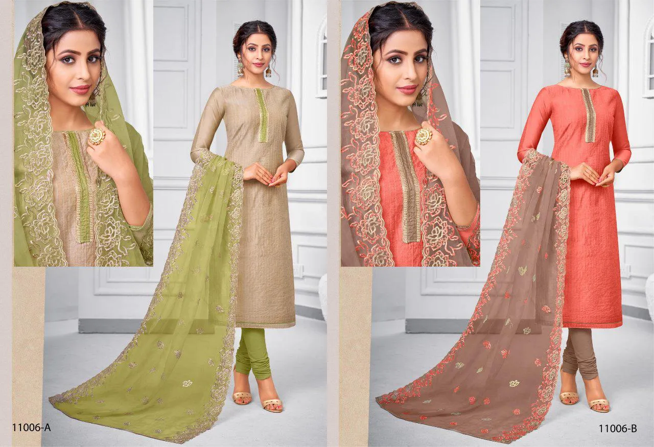 Magic Special Chanderi Fabric Fancy Designer Salwar Suits